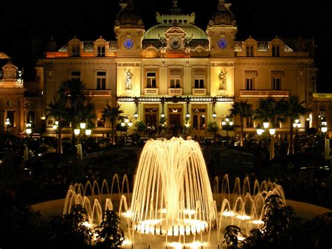 World Best Hotels, Monte Carlo, Monaco, Hotel de Paris front view by night