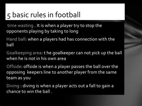 PPT - football rules regulations PowerPoint Presentation - ID:3131994