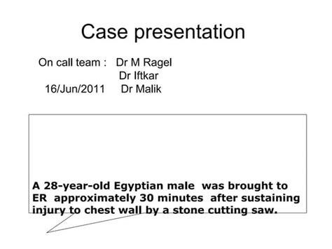 penetrating chest trauma | PPT