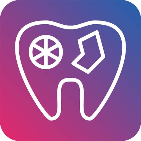 Premium Vector | Tooth infection icon style