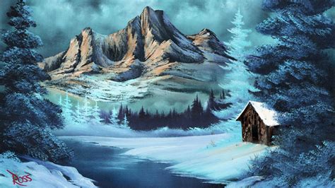 Bob Ross Winter Paintings