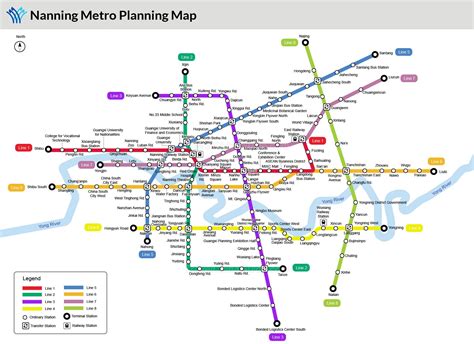 Nanning Rail Transit Planning Map | Planning maps, Map, Guangxi