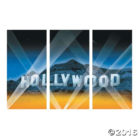 Hollywood Backdrop - 3 Pc. | Movie themed party, Hollywood poster, Hollywood