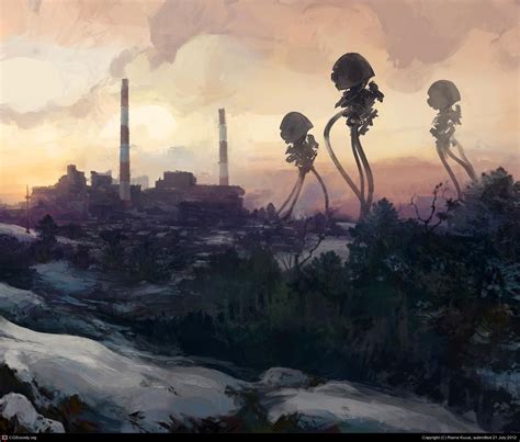 War of the Worlds sketch #2 by Raine Kuusi | 2D | CGSociety | War of the worlds, Science fiction ...