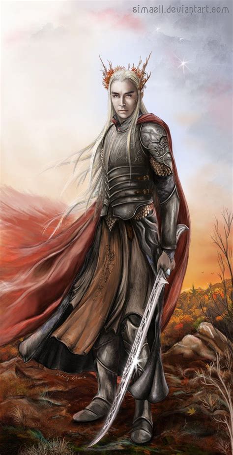 Thranduil by Simaell.deviantart.com on @deviantART - From "The Hobbit" Hobbit Art, Lotr Art, O ...