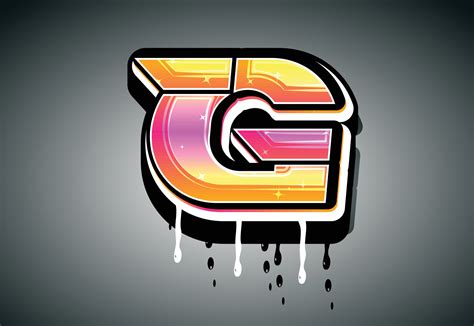 3D G Letter graffiti with drip effect 9261570 Vector Art at Vecteezy