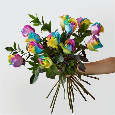 Rainbow Rose Bouquet