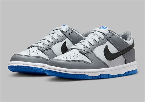 Nike Dunk Low GS "Grey/Blue/Black" FB9109-001 | SneakerNews.com