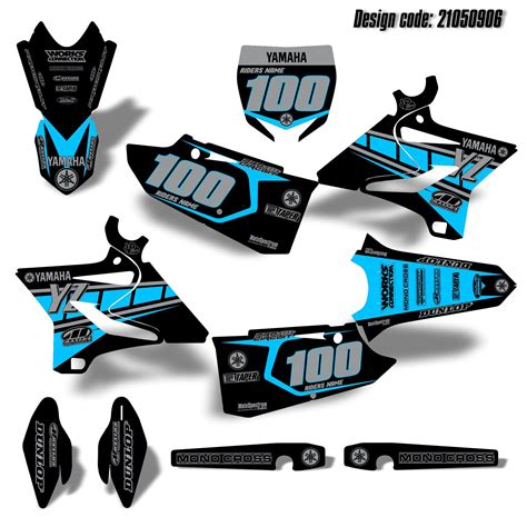 Motocross Graphics Kit Dirt Bike Stickers for Yamaha YZ 125 250 2015 ...