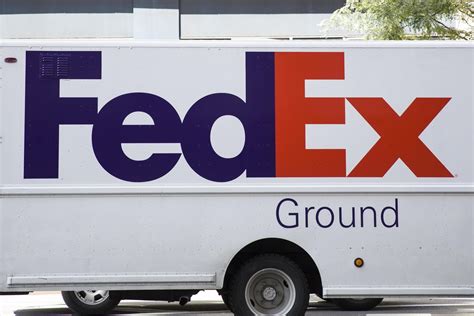 NEW YORK, USA, 2017 - Detail from FedEx truck in New York, USA. FedEx ...