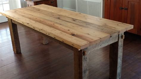 Custom Hand Built Reclaimed Wood Table by Muddy River Building Company ...