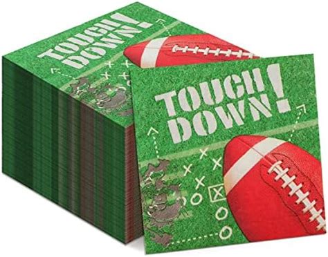 Amazon.com: 200pcs Football Napkins for Parties, 13x13inch Football Party Napkins Disposable ...