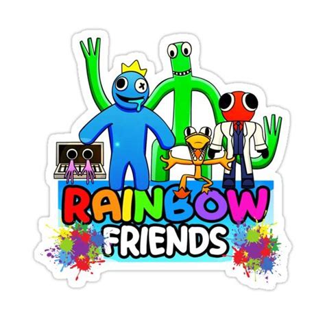 rainbow friends sticker on a white background with the words'rainbow ...