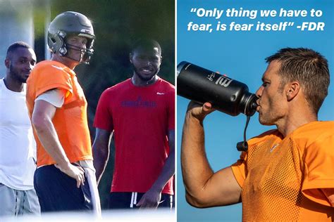 Tom Brady AGAIN defies coronavirus rules to work out with teammates… and posts FDR quote about ...