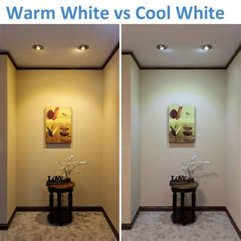 Warm White vs. Cool White LED Lighting | Bathroom light bulbs, White ...