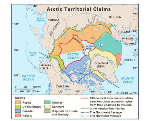 Arctic Circle Political Map