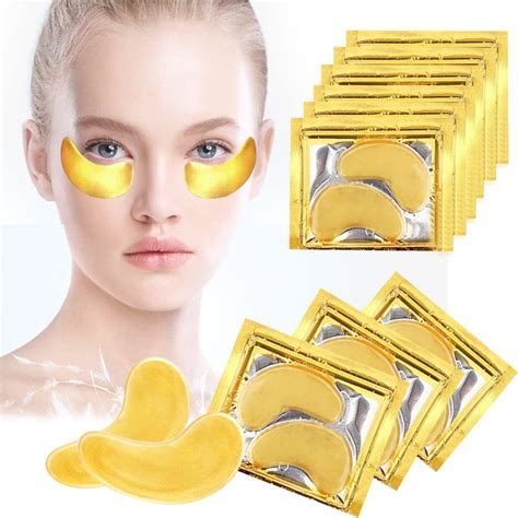 Gold Eye Mask, 24K Gold Under Eye Treatment Masks, 15 Pairs Under Eye Patches For Anti Aging ...