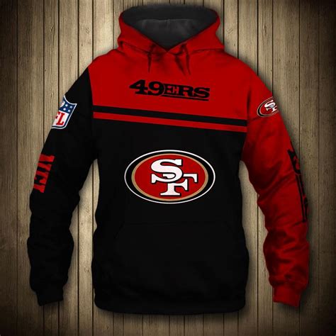 16% OFF Men's San Francisco 49ers Hoodies Cheap 3D Sweatshirt Pullover ...