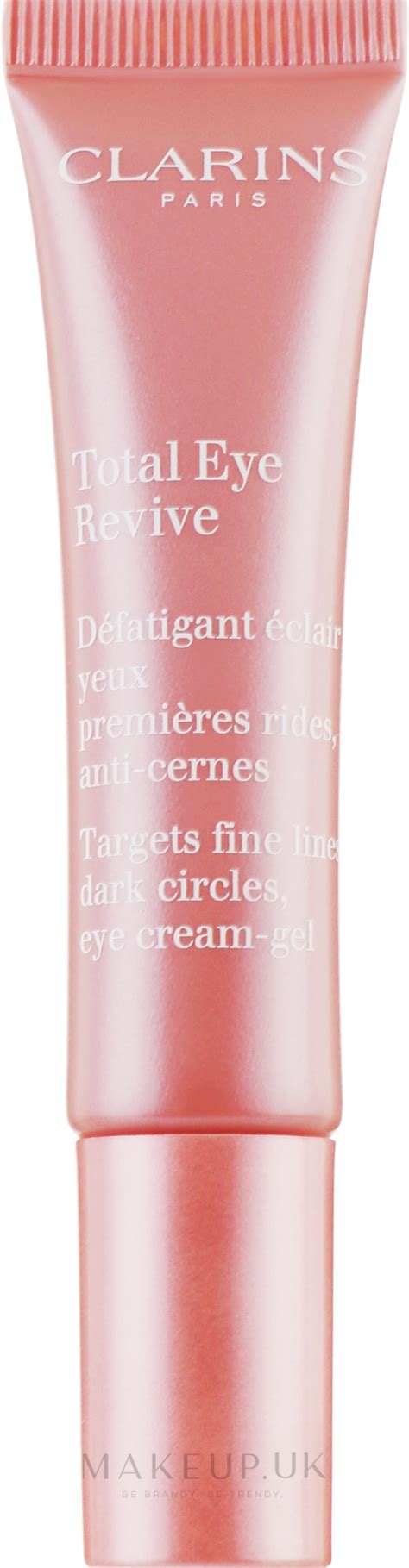 Anti Wrinkle & Dark Circles Eye Cream Gel - Clarins Total Eye Revive | Makeup.uk