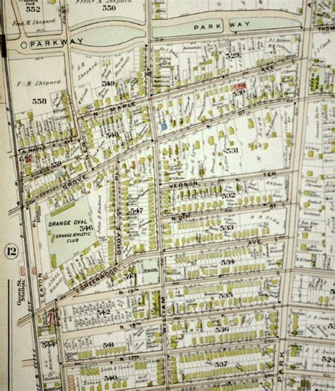 Stockton School: Stockton Neighborhood on a 1904 Map