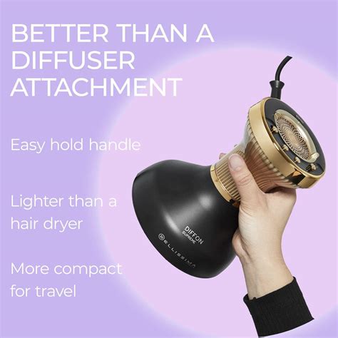 Bellissima Italia Diffon Supreme Ionic XL - Diffuser & Hair Dryer for ...