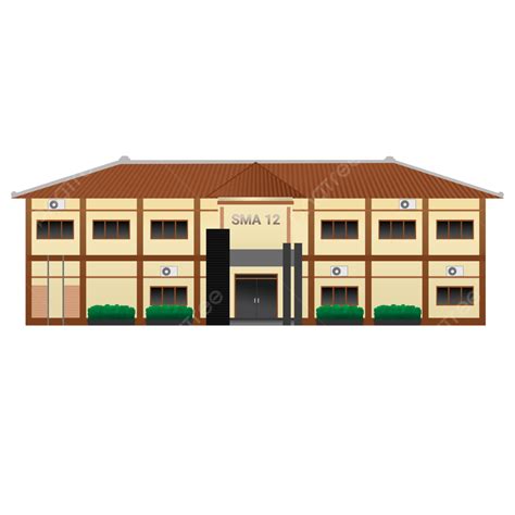 Kantor Clipart Vector, Gedung Kantor Sekolah, Gedung Sekolah, School Building, School Office PNG ...