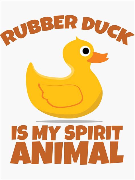 "Rubber Duck " Sticker by -Dominik- | Redbubble