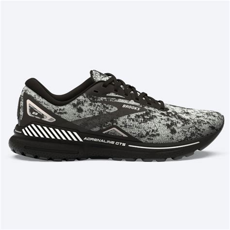 Brooks Women's Adrenaline GTS 23 White/Grey/Black | Laurie's Shoes