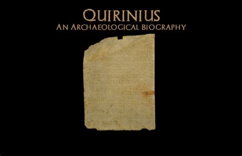 Quirinius: An Archaeological Biography – Bible Archaeology Report