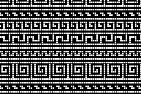 Greek meander mosaic pattern | Custom-Designed Graphic Patterns ~ Creative Market