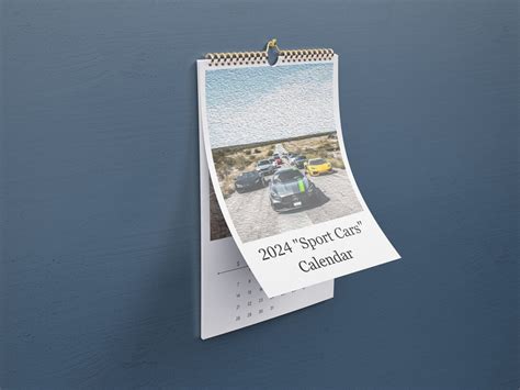 Printable 2024 Car Lovers Calendar. Digital Sports and Hyper Car ...