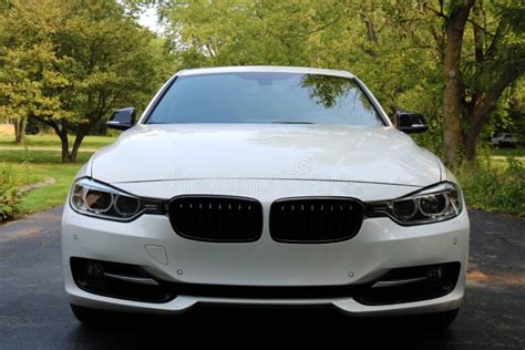 2018 BMW 350i White Super Charge with 350 Horse Power, Luxury European Sport Car. Stock Image ...