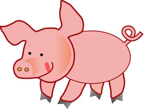 Pink Pig Fat · Free vector graphic on Pixabay