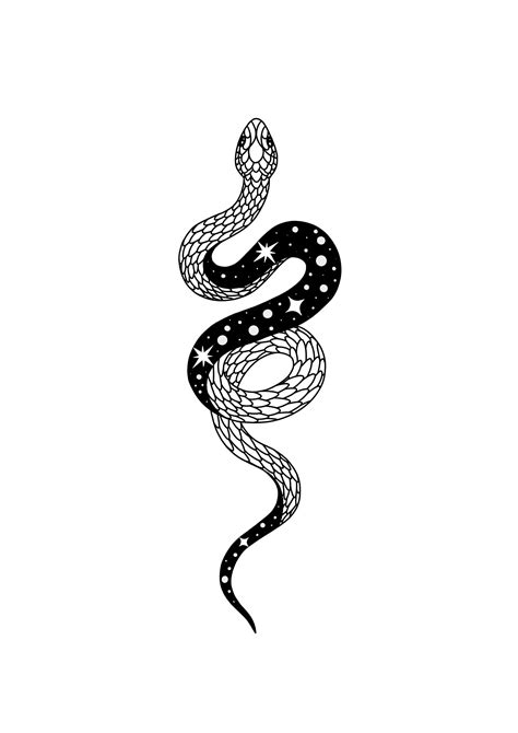 Tattoo Design Snake Minimalistic Snake Lined Drawing - Etsy Canada