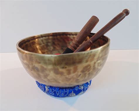 large 8 singing bowl meditation sound therapy healing buddhism Note F# 3rd octave