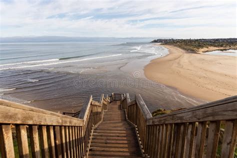 Port Noarlunga Beach and the Iconic Southport Stairs in Port Noarlunga South Australia on ...