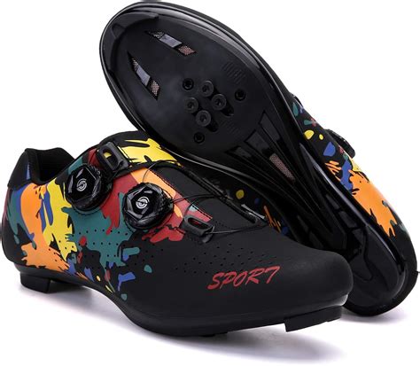 Indoor Cycling Women's Shoes Road Bike Shoes Cycling Shoes Compatible ...