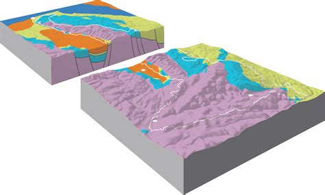 Geological Cross-section illustration • David Goodman • illustration | maps | design