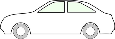 Simple side of car by @Z, car outline - white, on @openclipart | Simple car drawing, Car drawing ...