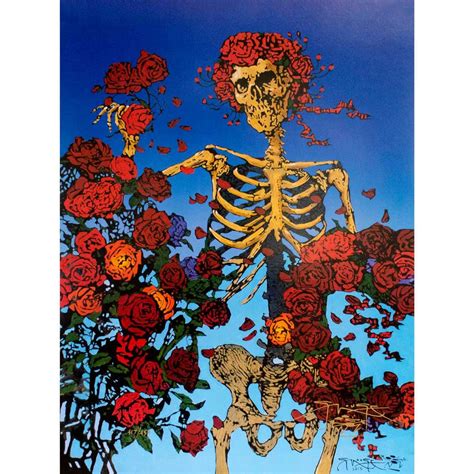 Skeleton and Roses Poster by Stanley Mouse | The Art of Rock and Roll