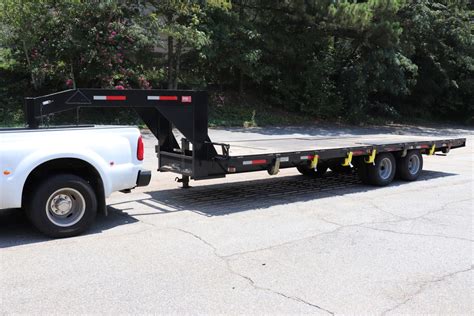 2017 Superior Trailers 24' x 8' 10 Ton Gooseneck Flatbed Trailer, 20,000 Lb. Weight Capacity, 25 ...