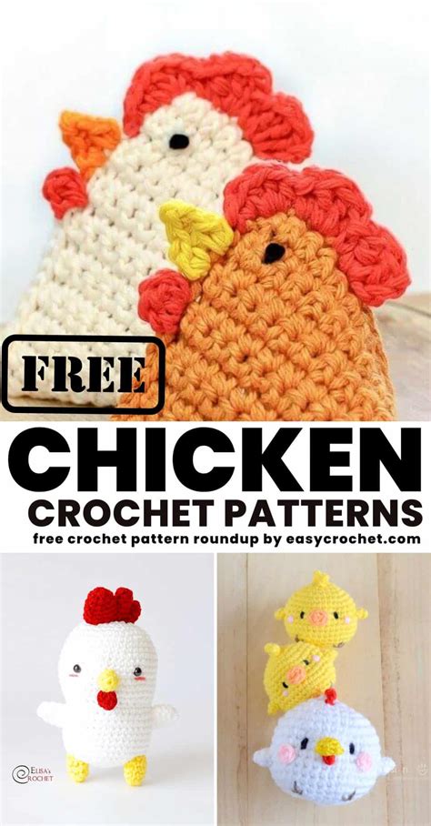 9 Cute Crochet Chicken Patterns - Easy Crochet Patterns