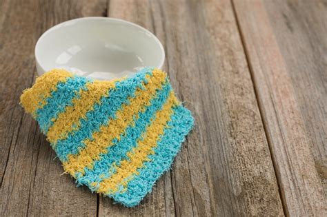 Scrubby Crochet Dishcloth Pattern / Scrubbie Dishcloth Pattern / Striped Dishcloth - Etsy