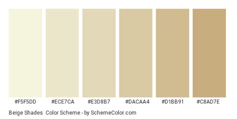 Beige Shades Color Scheme » Beige » SchemeColor.com