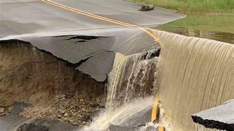 GALLERY: Dramatic photos show heavily damaged roads from flash flooding in Maine | KRCR