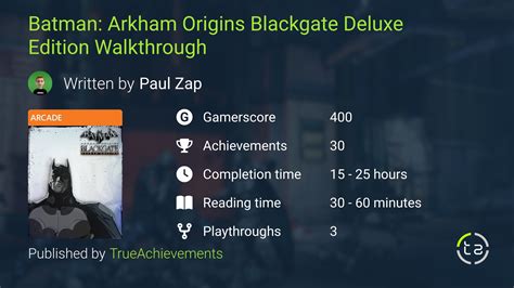 Batman: Arkham Origins Blackgate Deluxe Edition Walkthrough