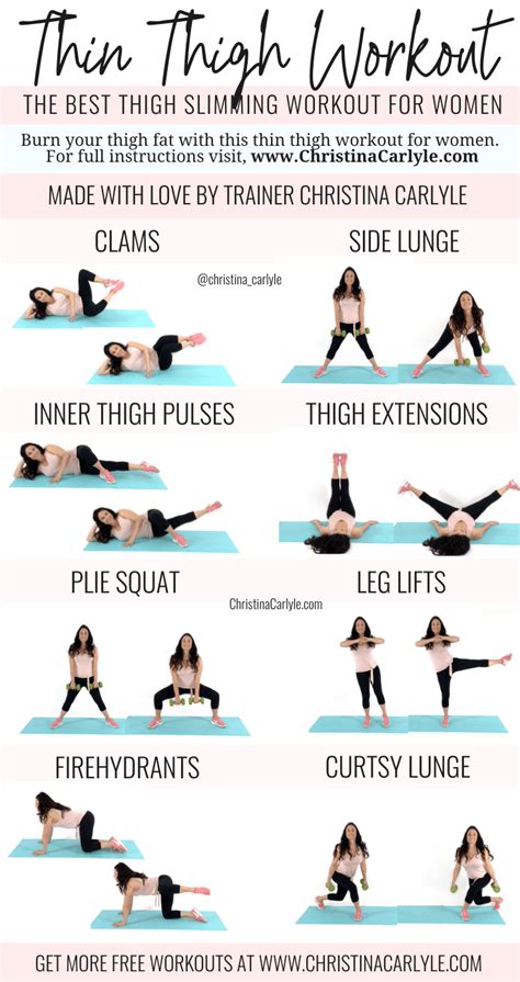 Thin Thighs Workout, Thigh Slimming Workout, Inner Thigh Workout, Losing Thigh Fat Workout ...