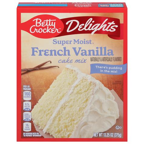 Betty Crocker Super Moist French Vanilla Cake Mix - Shop Baking Mixes ...