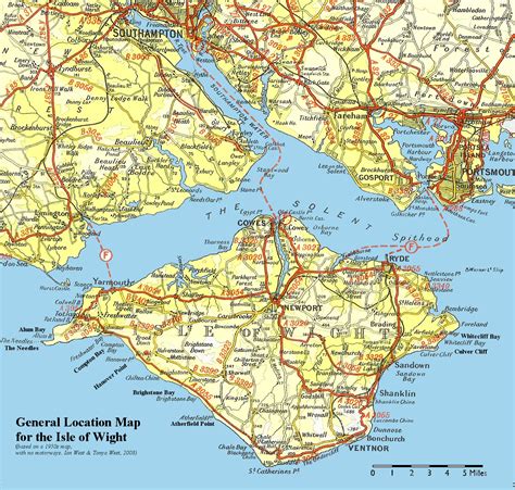 Isle of Wight Map - Isle of Wight United Kingdom • mappery