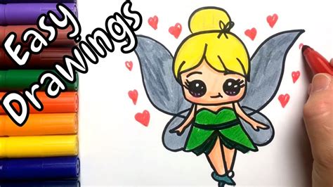 Easy Drawings | How to Draw a Cute Fairy | Draw Step by Step - YouTube